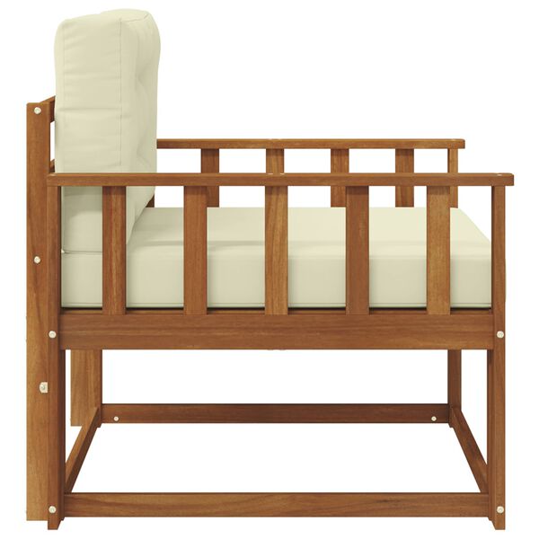 vidaXL Sof&aacute; M&eacute;dio Externo Madeira S&oacute;lida de Ac&aacute;cia Natural