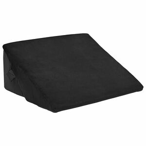 vidaXL Travesseiro em Wedge Preto 55 x 55 x 26 cm Espuma de Mem&oacute;ria