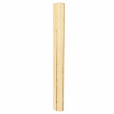 vidaXL Tapete retangular 80x200 cm bambu cor natural clara