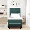 vidaXL Cama Box com colch&atilde;o Verde-escuro 90 x 190 cm Veludo