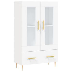 vidaXL Aparador alto 69,5x31x115 cm derivados de madeira branco