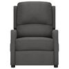 vidaXL Poltrona reclin&aacute;vel el&eacute;trica tecido cinzento-escuro