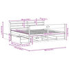 vidaXL Cama sem colch&atilde;o 180x200 cm madeira de pinho maci&ccedil;a branco