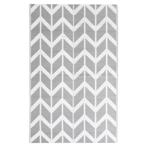 vidaXL Tapete de exterior 160x230 cm ARAKIL PP cinzento