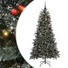 vidaXL &Aacute;rvore de Natal Artificial Verde 210 cm PVC, Pl&aacute;stico e A&ccedil;o
