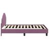 vidaXL Estrutura de Cama Infantil com Cabeceira Roxo 80 x 160 cm