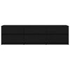 vidaXL Unidades de TV 2 pcs Carvalho Preto 180 x 34 x 50 cm