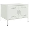 vidaXL Mesa de centro 68x50x50,5 cm a&ccedil;o branco