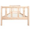 vidaXL Estrutura de cama 100x200 cm madeira maciça