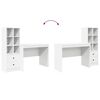 vidaXL Mesa com gaveta 2 pcs Branco
