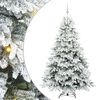 vidaXL &Aacute;rvore de Natal Artificial com 300 LEDs Branco 180 cm PE e PVC