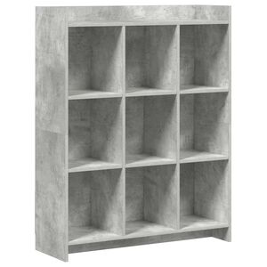 vidaXL Estante Cinza Concreto 87,5 x 30 x 111 cm Derivados de Madeira