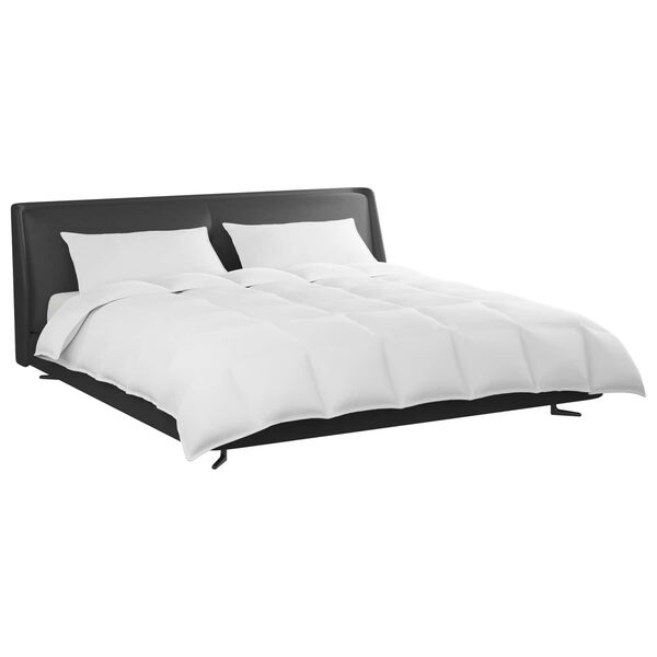 vidaXL Conjunto de Edredom com travesseiro 3 pcs Branco Pena de ganso