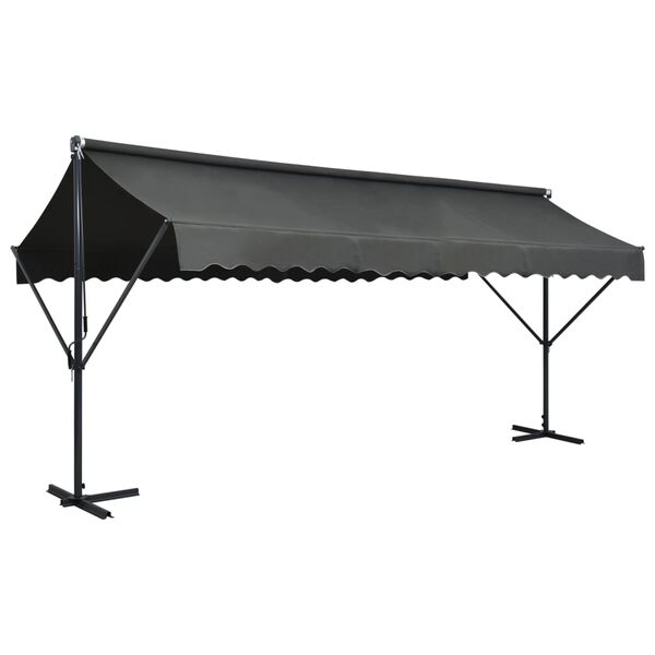 vidaXL Toldo de p&eacute; 500x300 cm antracite