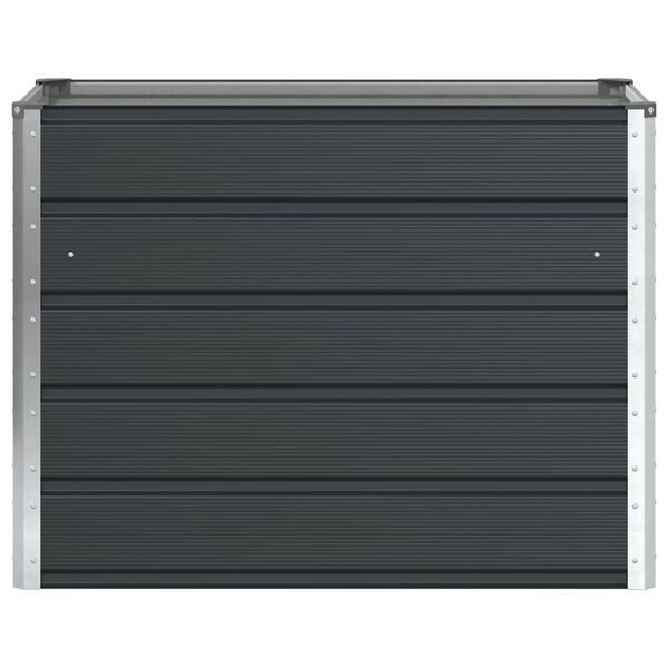 vidaXL Floreira Antracite 480 x 50 x 45 cm A&ccedil;o Galvanizado