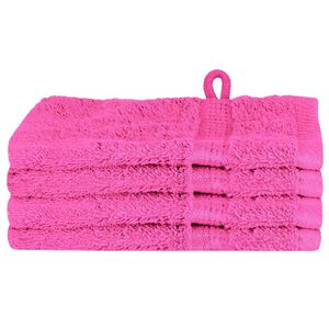 vidaXL Toalha de Convidado SOLUND 4 unid. Rosa 15 x 21 cm 550 gsm