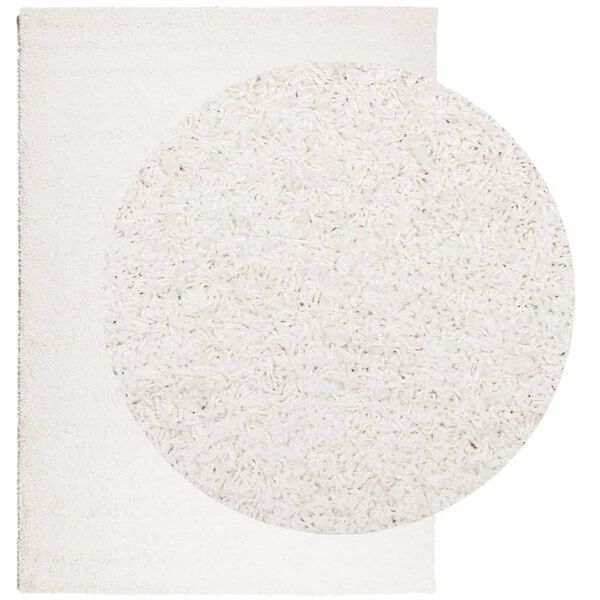 vidaXL Tapete shaggy de pelo alto PAMPLONA 200x280 cm creme