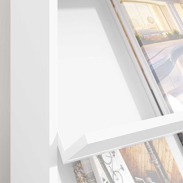 vidaXL Estante de Revistas Branco 70 x 41 x 156 cm Madeira processada