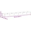 vidaXL Canteiro de jardim elevado 582 x 100 x 36 cm A&ccedil;o Galvanizado
