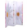 vidaXL Biombo dobr&aacute;vel com estampa de flores 200x170 cm