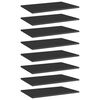 vidaXL Prateleiras para estante 8 pcs 60x40x1,5cm contraplacado preto