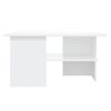 vidaXL Mesa de centro 90x60x46,5 cm contraplacado branco
