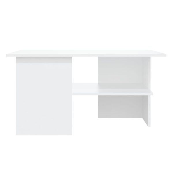 vidaXL Mesa de centro 90x60x46,5 cm contraplacado branco