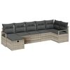 vidaXL Conjunto de Sof&aacute;s 7 unid. 7-N&uacute;mero de lugares Cinzento-claro
