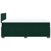 vidaXL Cama boxspring com colch&atilde;o 120x190 cm veludo verde-escuro