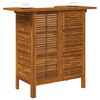 vidaXL Mesa de bar 110x50x105 cm madeira de ac&aacute;cia maci&ccedil;a