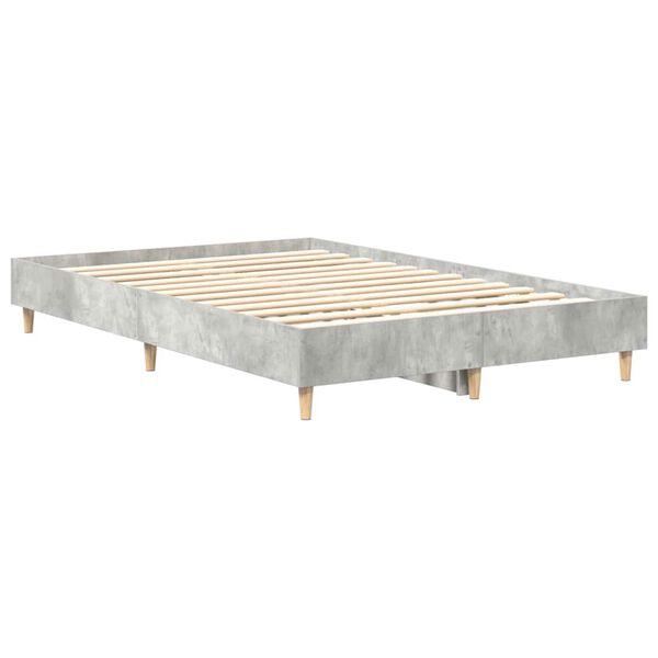 vidaXL Estrutura de cama sem colchão 120x200 cm cinza cimento