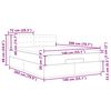 vidaXL Estrutura cama otomana colch&atilde;o 140x200cm tecido castanho escuro