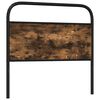 vidaXL Cabeceira de cama 90 cm derivados madeira/a&ccedil;o carvalho fumado
