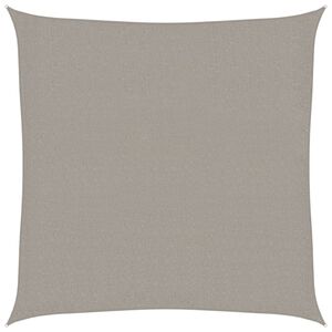 vidaXL Para-sol vela quadrado 160 g/m&sup2; 2,5x2,5 m PEAD cinza-claro