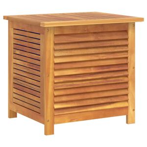 vidaXL Caixa arruma&ccedil;&atilde;o jardim c/ veneziana 60x50x56 cm ac&aacute;cia maci&ccedil;a