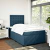 vidaXL Cama boxspring com colch&atilde;o 120x200 cm veludo azul