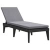 vidaXL Espregui&ccedil;adeira com almofad&atilde;o 186x60x29 cm PP antracite