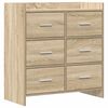 vidaXL Buffet Carvalho Sonoma 75 x 33 x 80 cm Derivados de Madeira