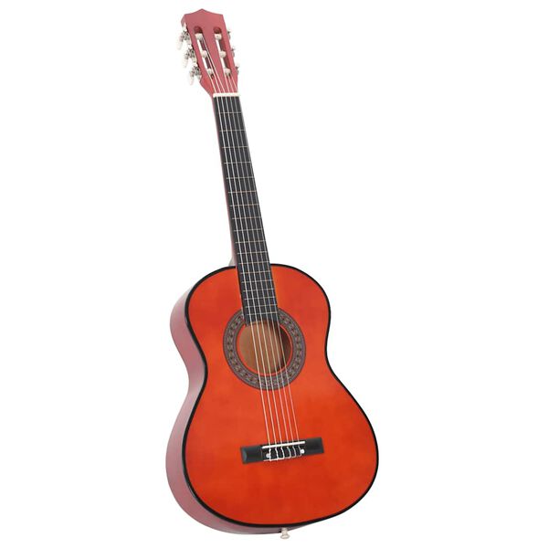 vidaXL 8 pcs conjunto guitarra clássica para iniciantes 1/2 34"