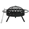 vidaXL Braseira com ati&ccedil;ador 70 cm XXL a&ccedil;o