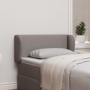 vidaXL Orelha de Cabeceira Cinzento-acastanhado 40 x 23 x 6 cm tecido