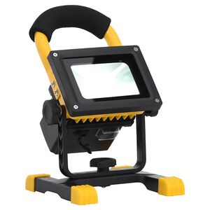 vidaXL Holofote LED recarreg&aacute;vel c/ pega 30 W branco frio