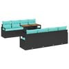 vidaXL Conjunto de Sof&aacute; de Jardim 9 unid. 8-N&uacute;mero de lugares