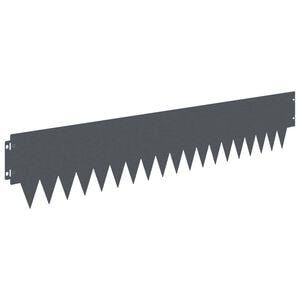 vidaXL Acabamento para Gramado 20 pcs 103 x 20 cm metal Antracite