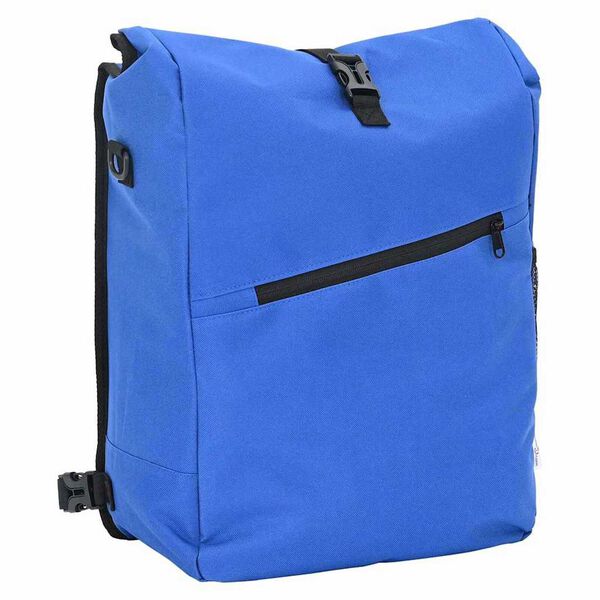 vidaXL Bolsa de Bicicleta Azul 33 x 16 x 48 cm Poliéster