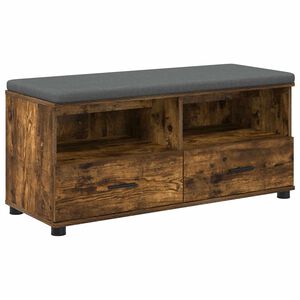 vidaXL Banco de Hall Carvalho Fumado 100 x 38 x 46 cm