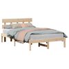 vidaXL Estrutura da Cama Castanho 120 x 200 cm Madeira de pinho maci&ccedil;a
