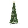 vidaXL &Aacute;rvore de Natal de tinsel com LED e espeto EKENAS 180 cm