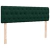 vidaXL Estrutura de cama otomana com colch&atilde;o 140x200 cm verde escuro