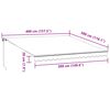 vidaXL Toldo retrátil manual 400x300 cm bordô